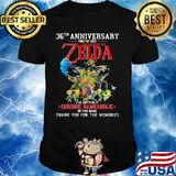 36th Anniversary 1986 2021 Zelda Gotta Be A Chronic Gameholic Of This Game Thank You For The Memories Shirt