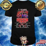 5 Years 2016 2021 Stranger Things Thank You For The Memories Signature Shirt