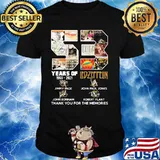 53 Years Of 1968 2021 Led Zeppelin Thank You For The Memories Signature Shirt
