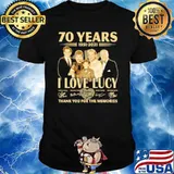 70 Years 1951 2021 I Love Lucy Thank You For The Memories Signature Shirt