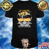 51 Years 1970 2021 Aerosmith Thank You For The Memories Signature Shirt
