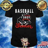 Baseball Senior 2021 Design For Ball Player Graduate shirt