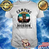Camping Without Bourbon Is Just Sitting In The Woods Bear Vintage Shirt