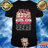 Chicago Bulls 55th anniversary 1966-2021 thank you for the memories signatures shirt