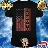 Cool Patriotic Desoto USA US Flag Shirt