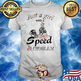 Cutting Horse Just A Girl With A Speed Problem Flower shirt