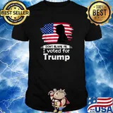 Don't Blame Me I Voted For Trump Distressed Vintage Flag Shirt
