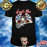 Eagle Lynyrd Skynyrd simple man guitar shirt