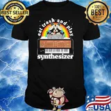 Eat Trash Play Synthesizer Rainbow Shirt