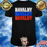 Free Navalny Supporter Russian Flag Peace for Russia 2021 Shirt