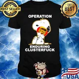 Operation Enduring Clusterfuck Snoopy Hug Logo Shirt