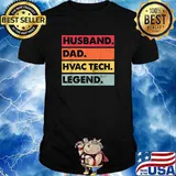 Husband Dad Hvac Tech Legend Technician Vintage Shirt