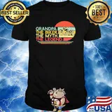 Grandpa The Biker The Myth The Legend Vintage Shirt