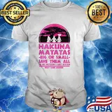 Hakuna Matatas Big Or Small Save Them All The Best Protection Is Early Detection Breast Cancer Awareness Shirt
