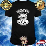 Herren Angler und Papa Lustiges Angler Angeln shirt