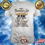 I Am A November Girl I Was Born With My Heart A Fire In My Soul And A Mouth I Can't Control Lepoard Shirt