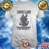 I Dont Like Morning People Or Mornings Or People Toothless baby Shirt