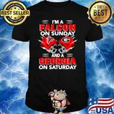 I’m A Falcon On Sunday And A Georgia On Saturday Shirt