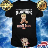 In A World Where You Can Be Anything Be A Chicago Bears Fan Baby Groot Shirt