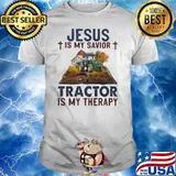 Jesus Is My Savior Tractor Is My Therapy Shirt