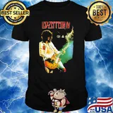 Led Zeppelin Player Guitar Legends Music Shirt