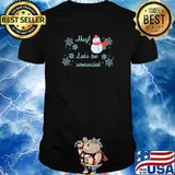 Let’s be snowcial social distancing funny Christmas Shirt