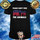 Libertarian Political Please Don't Feed The Animals Logo Election Shirt
