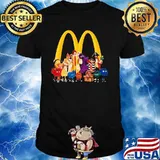 Mcdonald Logo With Cartoon Shirt