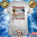 Momsicle one who sits at a ballpark and freezes for the love of her child shirt