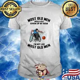 Most Old Men Would Have Given Up By Now I'm Not Like Most Old Men Wheelchair Basketball Watercolor Shirt