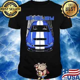 Mustang Shelby Gt500 S197 Blue And White Shirt