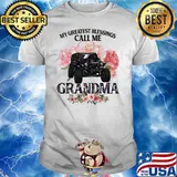 My Greatest Blessings Call Me Grandma Jeep Flower Shirt