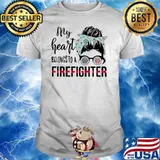 My Heart Belongs To A Firefighter Shirt