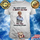 My Spirit Animal Is Grumpy Old Man Who Slaps Annoying People Dr Seuss Shirt
