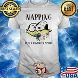 Napping Is My Favorite Sport Snoopy Flower Shirt