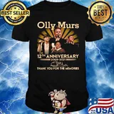 Olly Murs 12th Anniversary 2009 2021 Signature Thank You For The Memories shirt