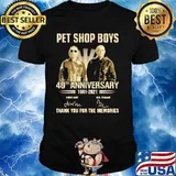 Pet Shop Boys 40th Anniversary 1981 2021 Thank You For The Memories Signature Shirt