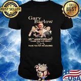 Gary Barlow 35th Anniversary 1986 2021 Thank You For The Memories Signature Shirt