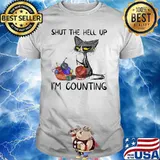 Shut The Hell Up I'm Counting Cat Knit Shirt
