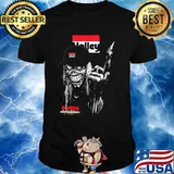 Skull Wear Hat And Holding Holley Logo Shirt