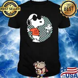 Snoopy Joe Cool And Woodstock Checkered Cartoon shirt