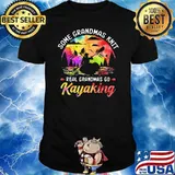 Some Grandmas Knit Real Grandmas Go Kayaking Watercolor Shirt