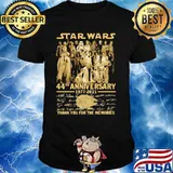 Star Wars 44th Anniversary 1977 2021 Thank You For The Memories Signature Shirt