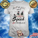 Team Roping Just A Girl With A Speed Problem Flower Shirt