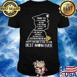 Thank You For Teaching Me How To Be Strong Happy Mother's Day To The Best Mom Ever Police Shirt