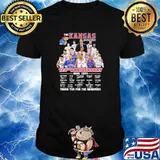The Kansas Jayhawks 123rd Anniversary 1890 2021 Thank You For The Memories Signature shirt