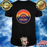 The Valley Pixel Sun Rise Phoenix Arizona Basketball Shirt