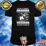 Veteran Quotes Dad Grandpa Veteran Nothing Scares Me Shirt