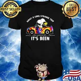 What A Long Strange Trip It’s Been Snoopy Driving Car Grateful Dead Skull Shirt