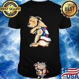 Womens PitBull Dog Tattoo I Love Dad shirt